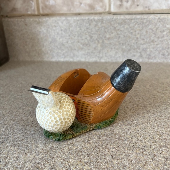 2001 Golf Scotch Tape Dispenser Golf Ball and Wooded Club - Picture 6 of 8